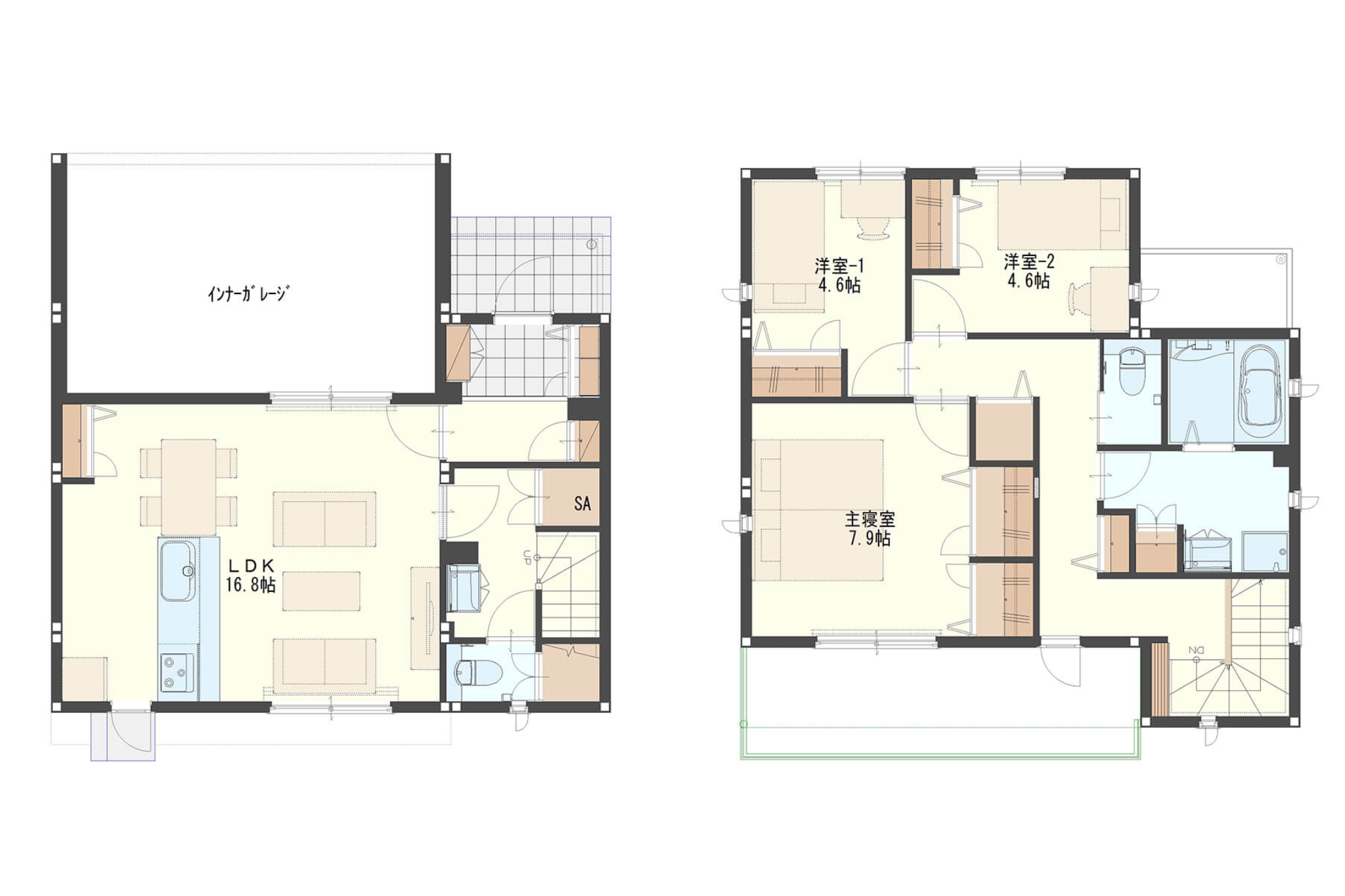 2階建てガレージハウスを建てたい!建築費用の目安やおすすめの間取りも紹介 | 住まいづくりに役立つ情報サイト「home tag」