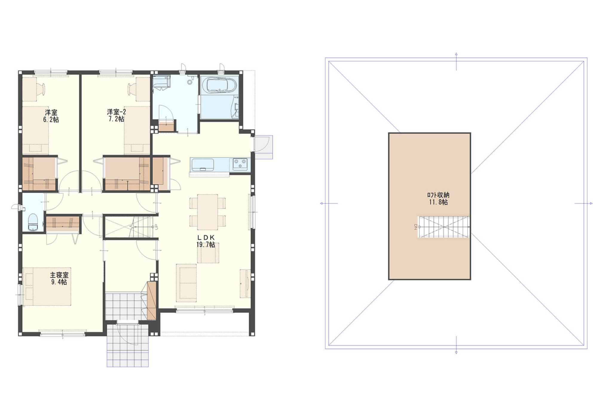 ロフトのある平屋が人気 メリットやデメリット おすすめ間取りも紹介 住まいづくりに役立つ情報サイト Home