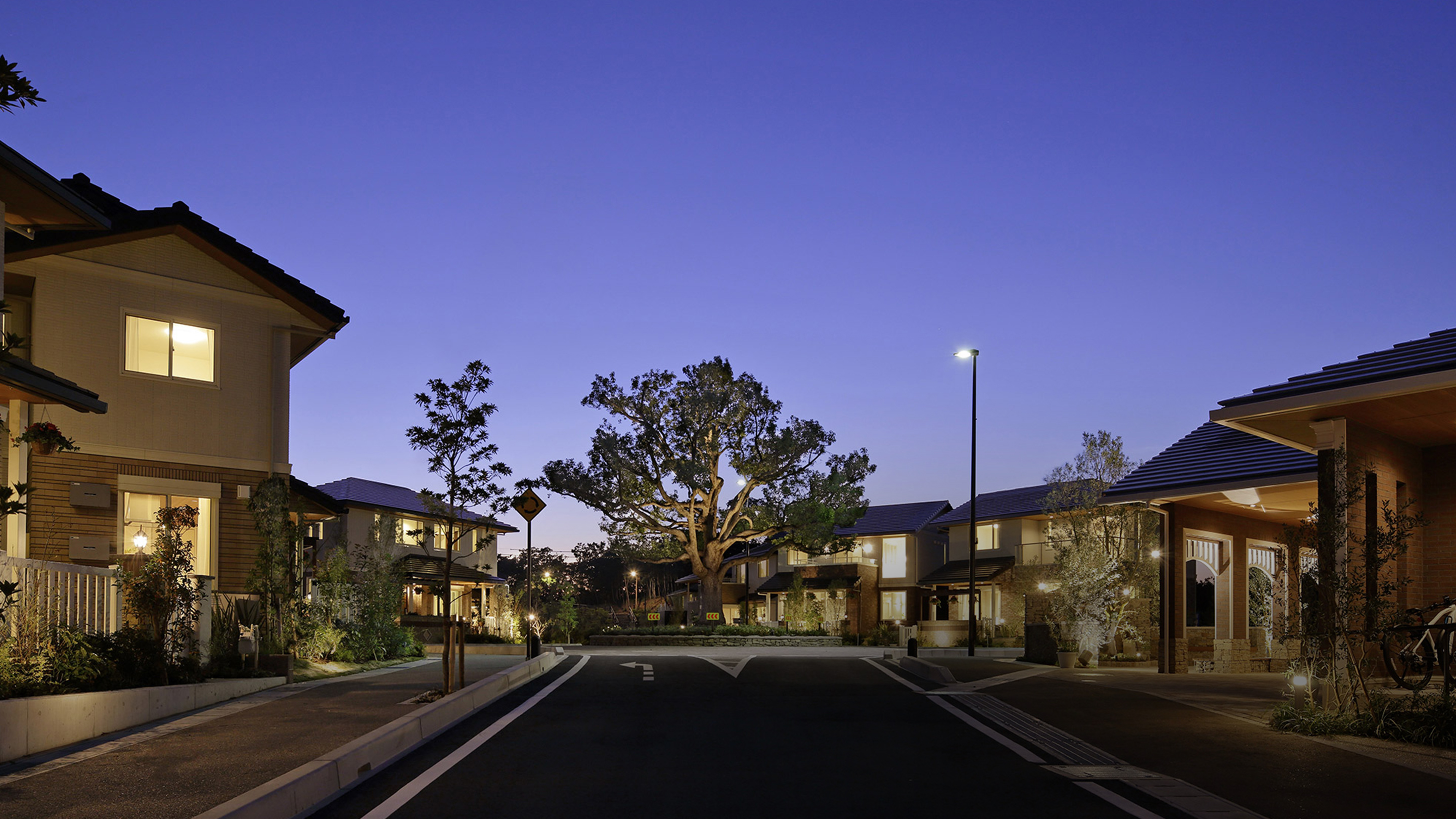 科学的な研究により「自然の森林環境」に近いと分析された「森の街」。