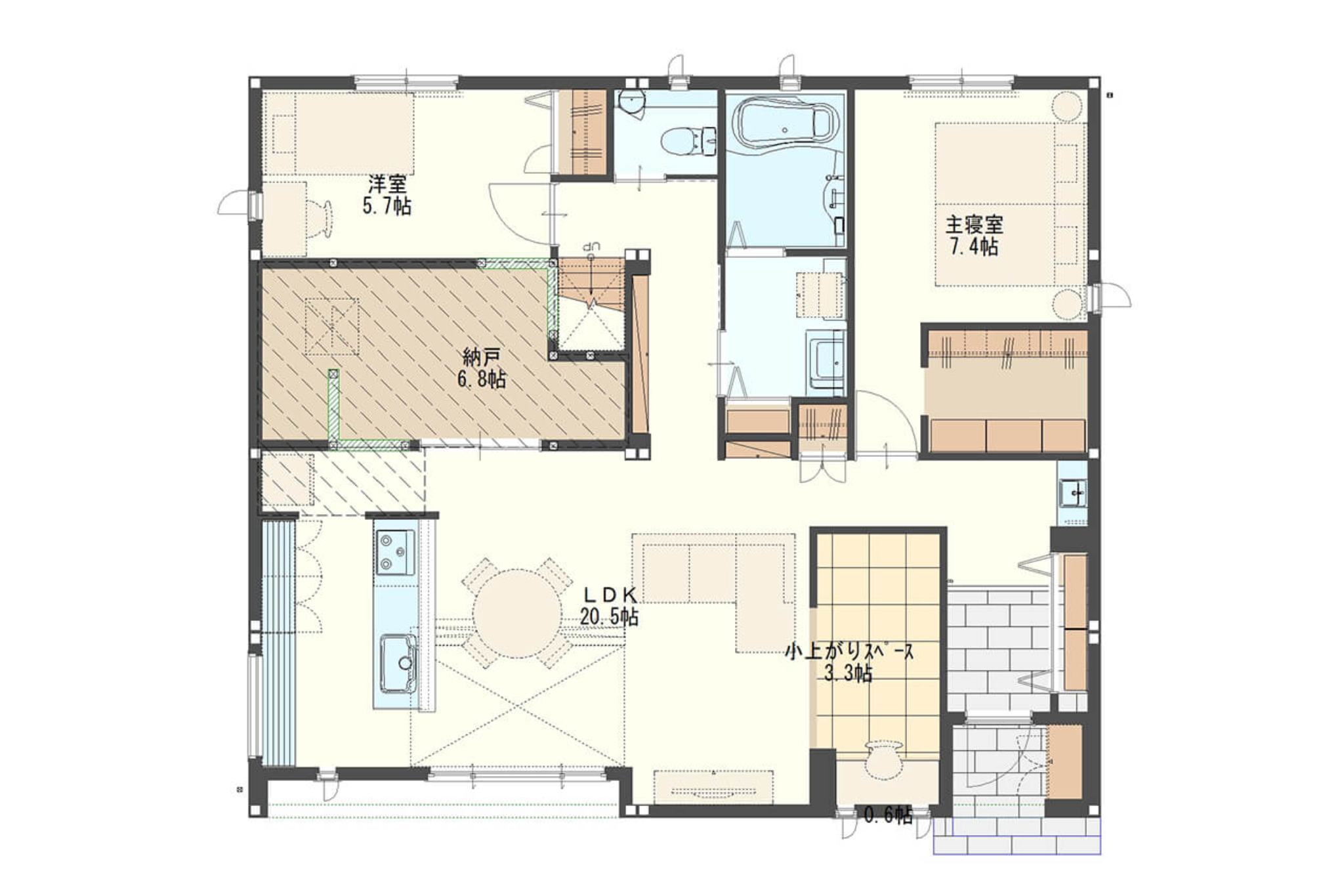 9坪平屋間取り1Ldk210509正方形 _ 1Ldk 間取り図 – GGVFP