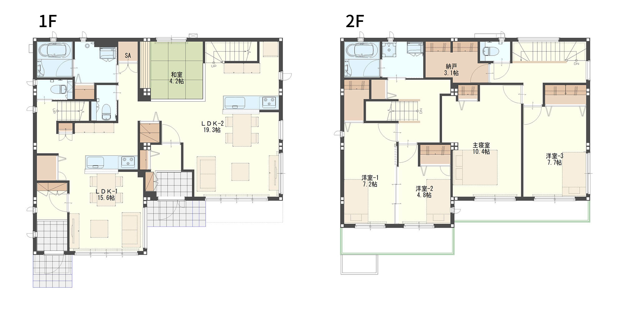 ほど良い距離感がある二世帯住宅の間取り集!家族に合ったプランの選び方とは | home tag | 住宅・ハウスメーカーのトヨタホーム