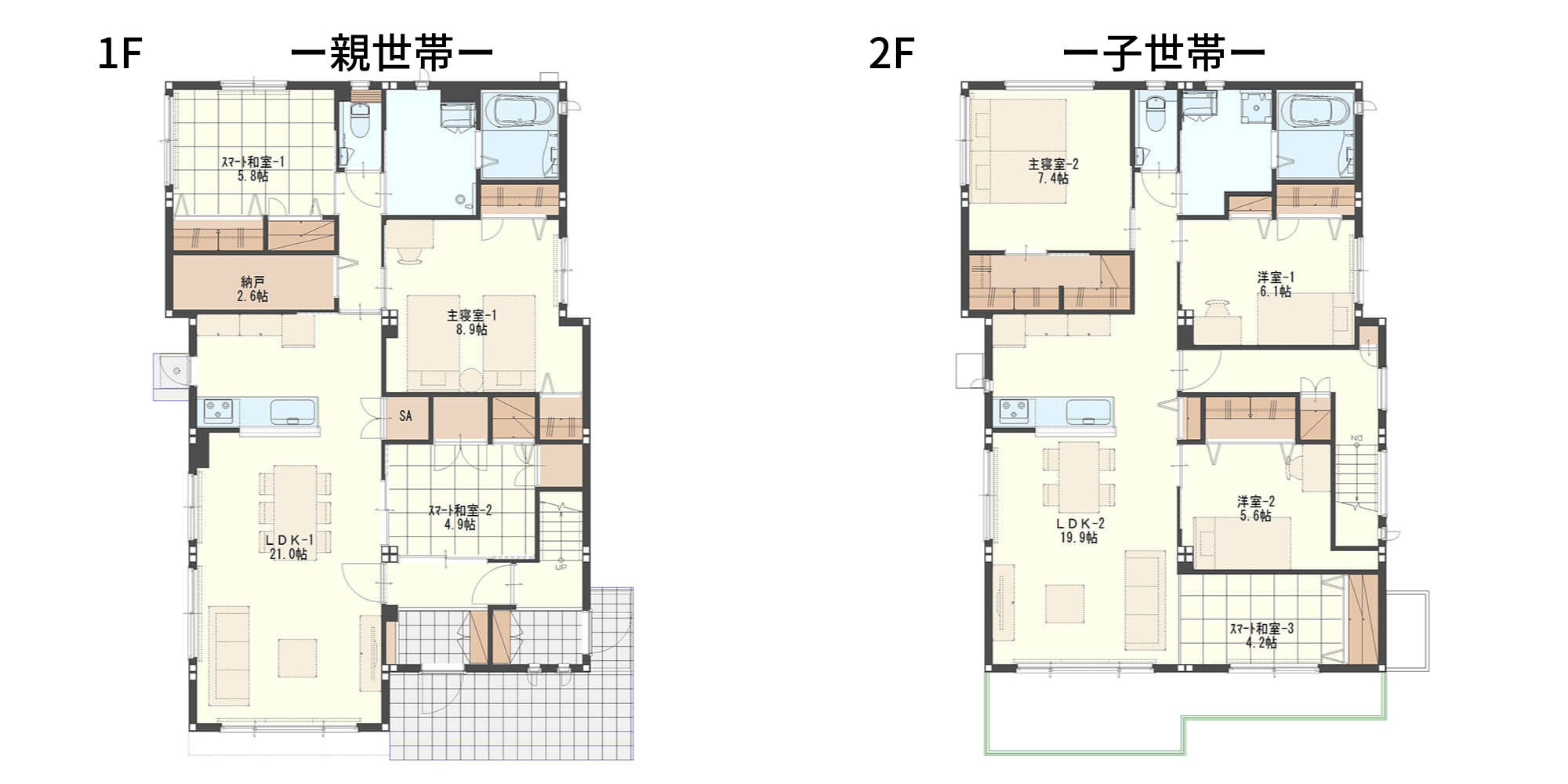 【二世帯住宅】何坪あれば快適な暮らしができる?必要な土地の広さも解説! | home tag | 住宅・ハウスメーカーのトヨタホーム