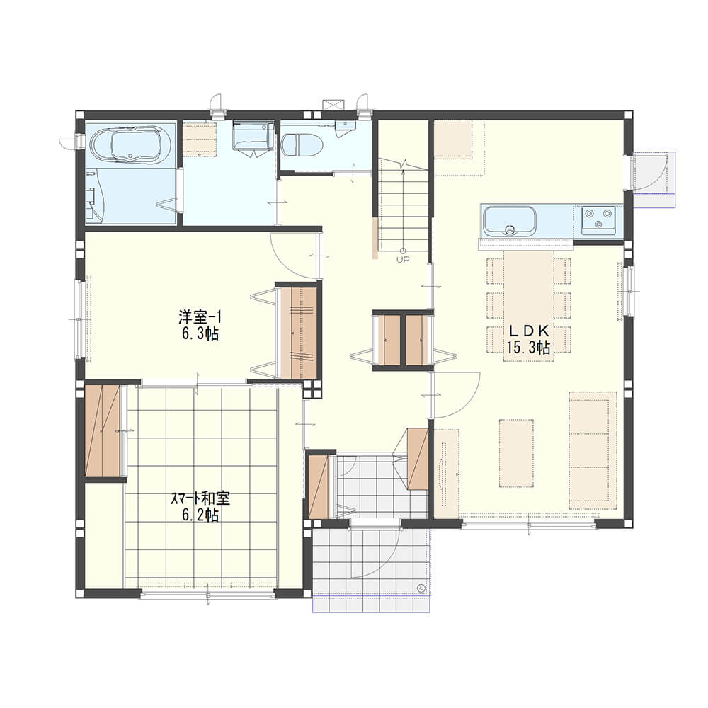 【40.6坪】二世帯同居にもぴったりの2階建て
