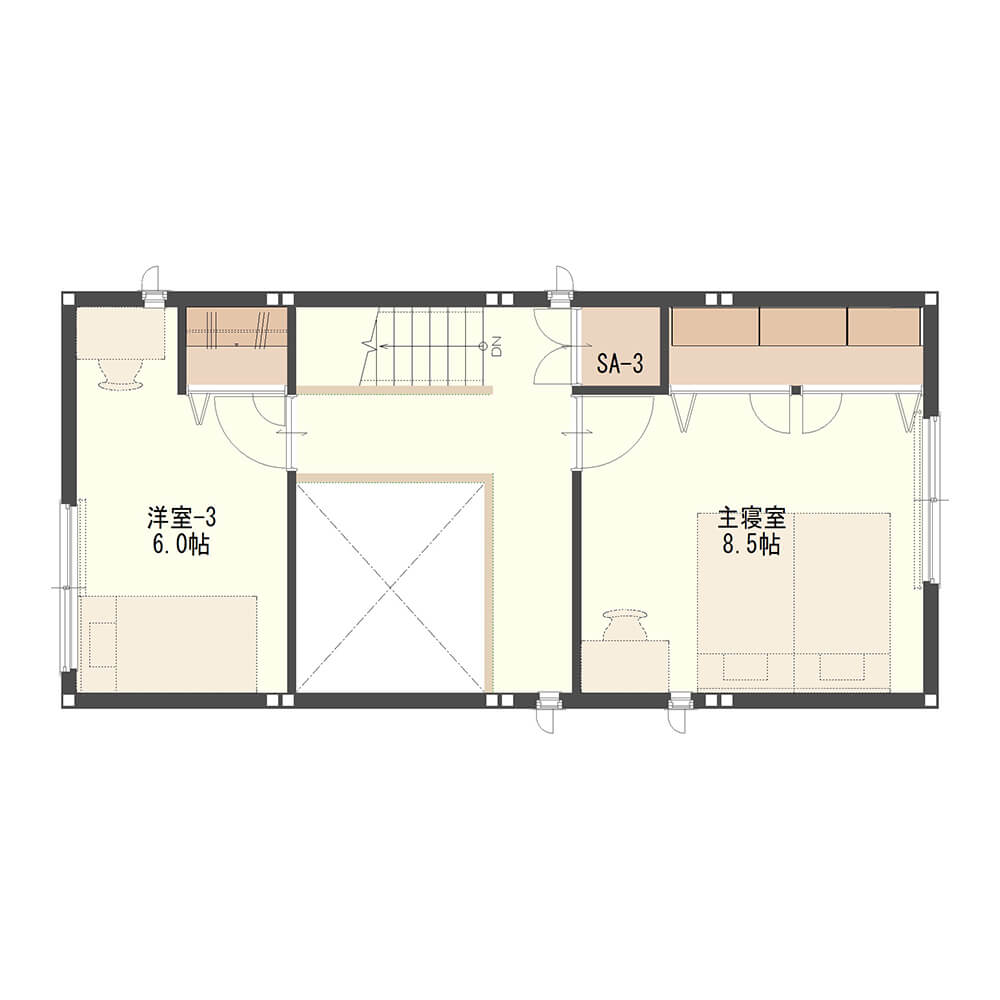 共働きのテレワークを快適にする3階建て狭小住宅③