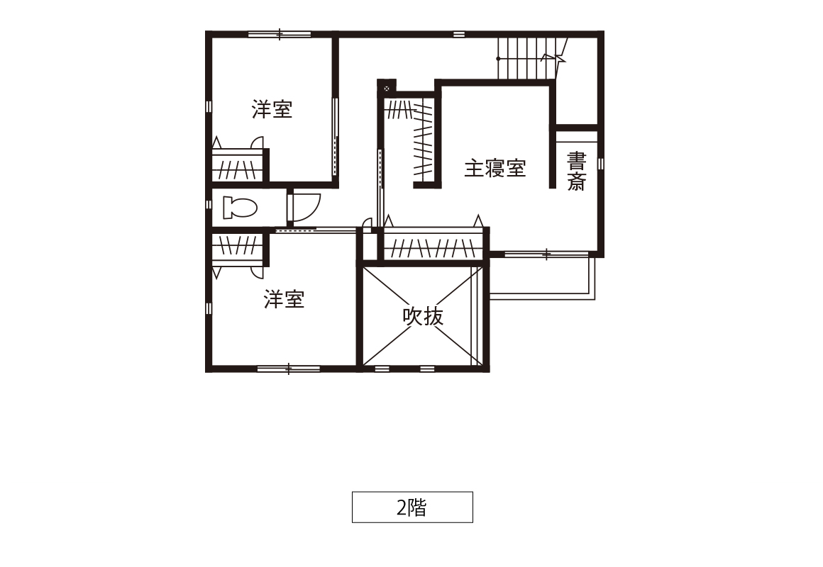 水回り・LDK・玄関を結ぶ無駄のない回遊動線の間取り図②