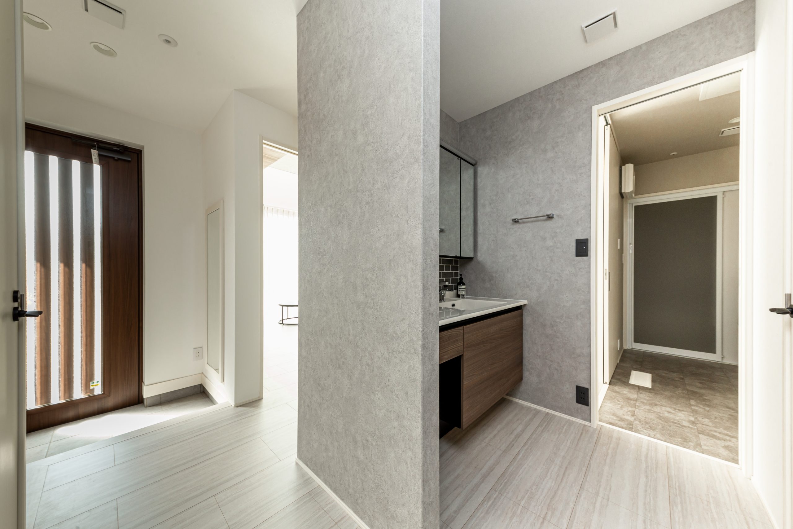 水回り・LDK・玄関を結ぶ無駄のない回遊動線