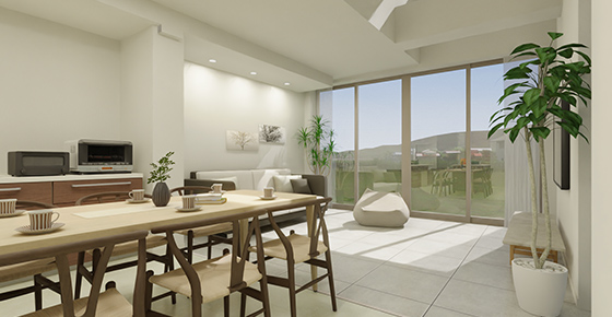 泉本田町ガーデンヒルズL-6内観