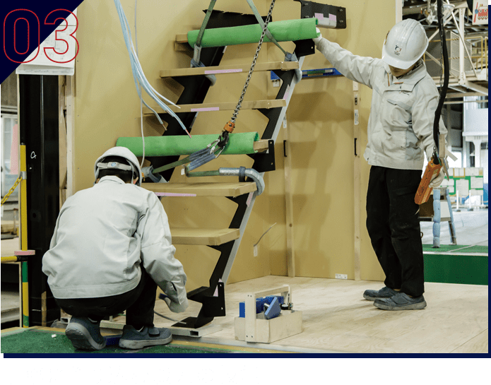 丁寧に作り込む職人の技能