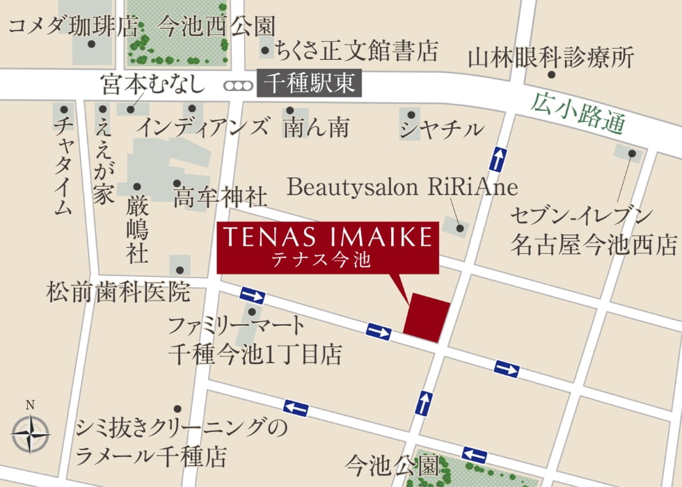 現地周辺地図　拡大