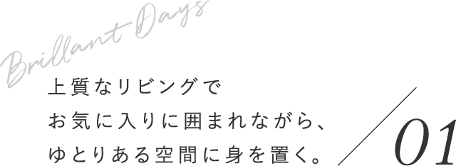 上質なリビングでお気に入りに囲まれながらゆとりある空間に身を置く