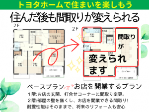 住んだ後でも間取りが変えられる！（CS鵜沼駅前Ⅲのご紹介）