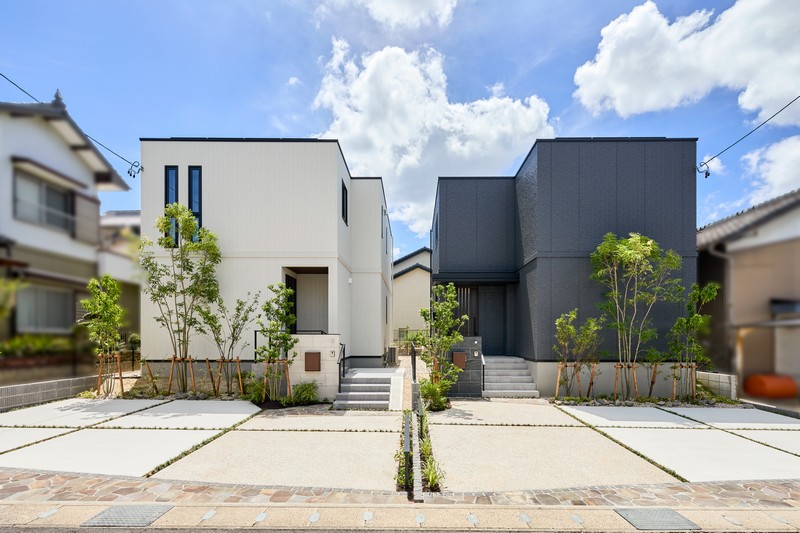 スタイリッシュなリアルサイズのモデル棟です