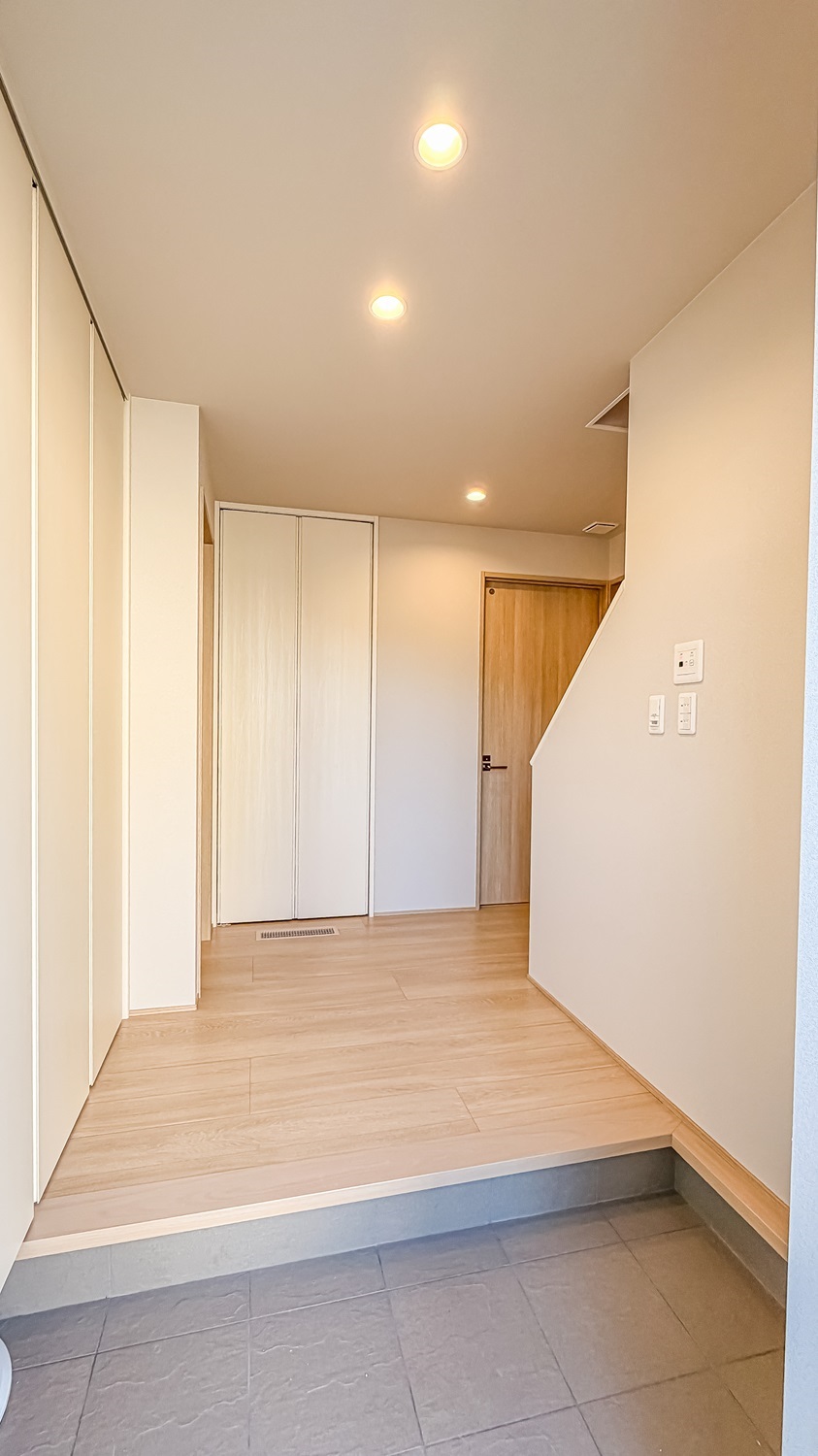 収納が多くて、いつもすっきりな玄関