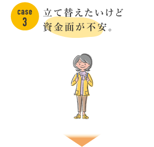 Case3 立て替えたいけど資金面が不安。