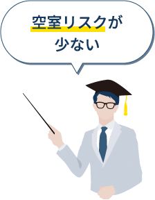 空室リスクが少ない