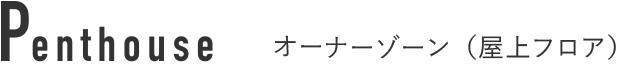Penthouse オーナーゾーン（屋上フロア）